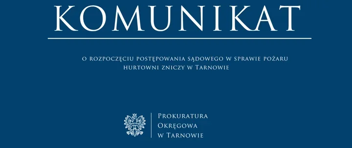 Pożar hurtowni zniczy w Tarnowie. Akt oskarżenia po śledztwie